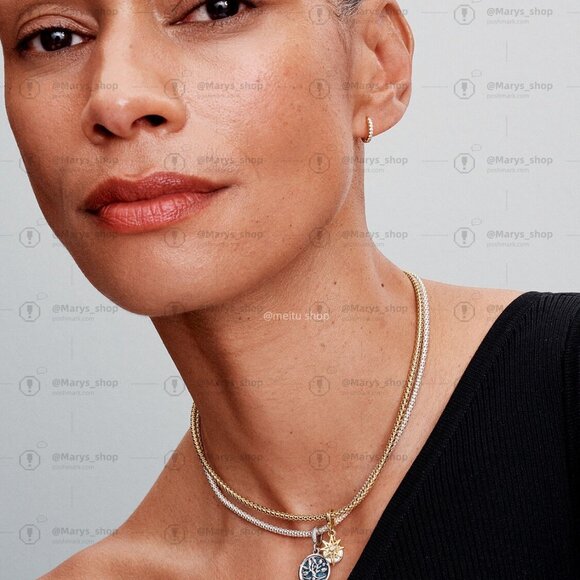 Pandora Glow-in-the-dark Infinity Tree Double Dangle Charm - Picture 6 of 6